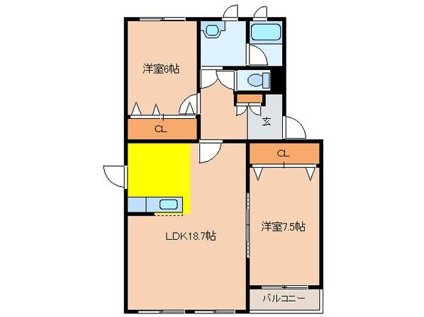 レジデンスシーコーストの物件間取画像